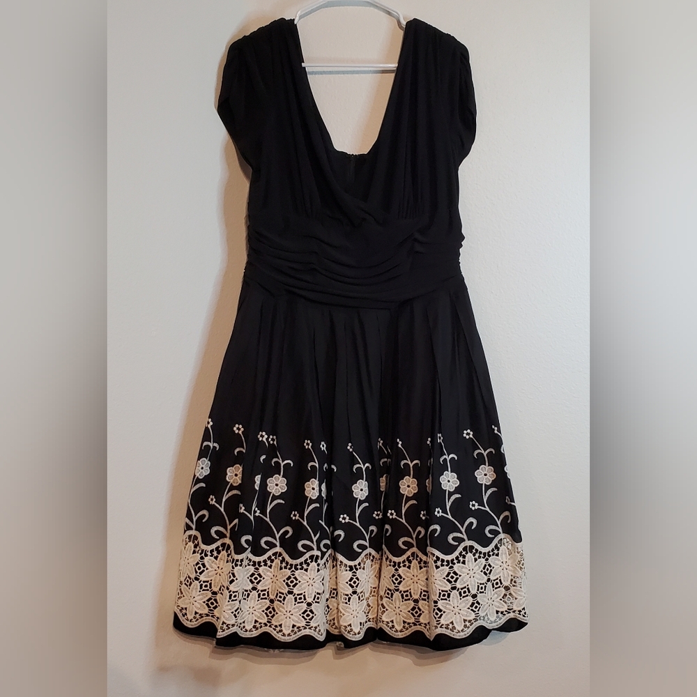 226◼️SLNY FIT AND FLARE DRESS